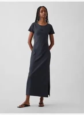 Gap Modern Fitilli Gap Logo Maxi Elbise