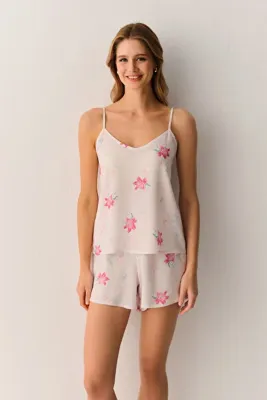 SUWEN Orchide Atlet Şort Pijama Takımı