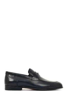 Marsell Siyah Kadın Deri Loafer