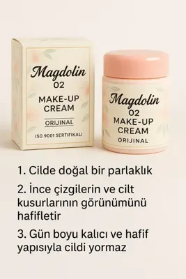 mazhar Chale Make-up Cream 23 Gr 02 Magdolin 02 Numara