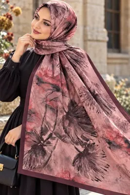 Genel Markalar FOURTY SCARF İTALYAN İPEK ŞAL- YAPRAK DESENLİ