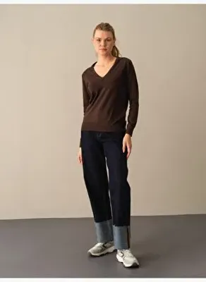 Xint Kahverengi Regular Fit Basic Kazak