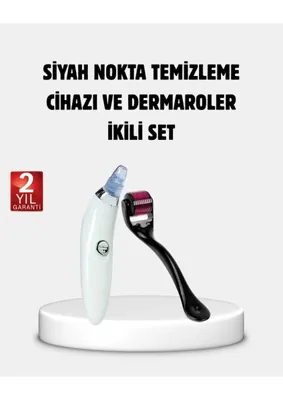 Uravas Store Uraselect Evde Profesyonel Cilt Bakımı Dermaroller + Siyah Nokta Temizleyici Setı