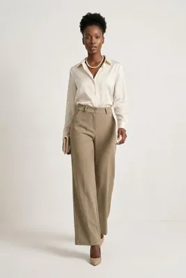 Hiccup MY FASHION Düz Paça Pantolon