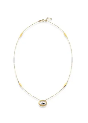 Orena Jewelry Pırlantalı Evil Eye 14 Ayar Kadın Altın Kolye