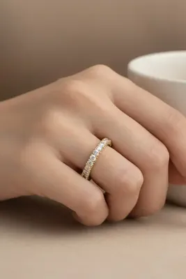 XUPING JEWELRY STİL İNCİSİ/XUPING JEWELRY KARE TAŞLI TAMBUR ZİRKON TAŞLI YÜZÜK