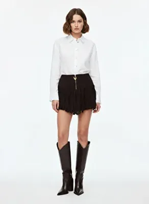 2WINS 2Wins Kahverengi Kadın Bol Kesim Etek Bianca Skirt