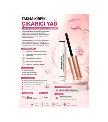 CSK Takma Kirpik Çıkarıcı Yağ - Kirpik Remover & Yapıştırıcı Temizleyici