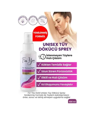 For You Gold Unisex Tüy Dökücü Krem Sprey 100 Ml