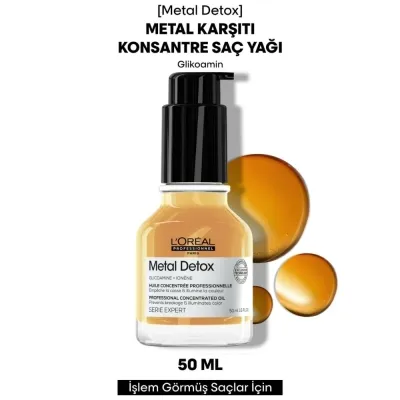 L'Oréal Professionnel Loreal Professionnel Serie Expert Metal Detox Oil Konsantre Yağ 50ml
