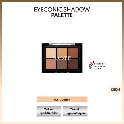 Note Cosmetics Note Eyeconic Shadow Palette Far Paleti 02 Jupiter