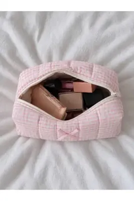 Butik Serenight-Atelier Pembe Pötikare Makyaj Ve Seyahat Çantası