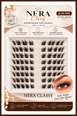Nera Classy Profesyonel Kendinden Yapışkanlı Takma Kirpik – 90 Demet Takma Kirpik