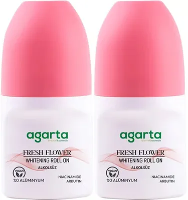 Agarta Roll-On Kadın 50 ML Fresh Flower Sensatıon (24 Saat Etkili Ter Kokusu Önleyici) (2 Li Set)