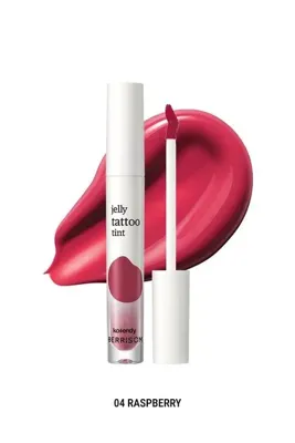 Korendy BERRISOM - Jelly Tattoo Tint - ve Hyaluronik Asit İçeren Parlak Bitişli Dudak Tinti 3.8g