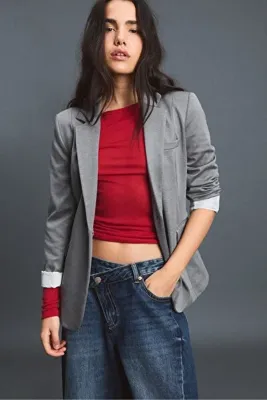 Stradivarius Basic triko blazer ceket