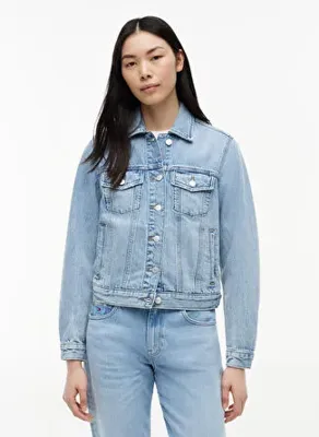 Tommy Jeans Mavi Kadın Denim Ceket DW0DW234721AB