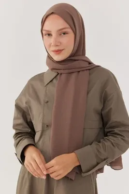MİRSOY SCARF Jazz Şal - Küllü Kahve