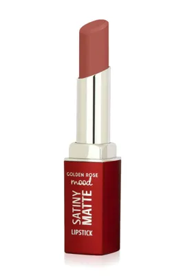 Golden Rose Mood Satiny Matte Lipstick - 07 Berry Rouge - Pembe Saten Mat Ruj