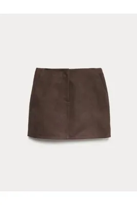 Marks & Spencer Süet Mini Etek