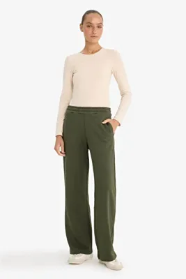 DeFacto Straight Fit Beli Lastikli Basic Cepli Eşofman Altı F7143AX25AU