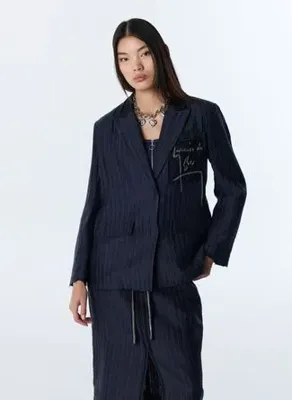 Twist Lacivert Kadın Lyocell Karışımlı Blazer TS1260106020015
