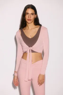 H&M Uzun Kollu Kısa Yoga Üstü