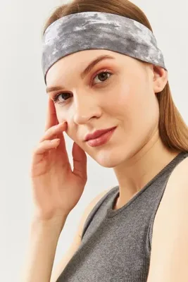 Butikgiz Kadın Pamuklu Penye, Kaymaz, Terletmez, Ultra Hafif, Spor Saç Bandı Bandana Trendy Renkler