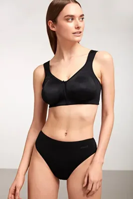 Kom Siyah Kadın  Basic Slip Külot Pamuklu 2'li