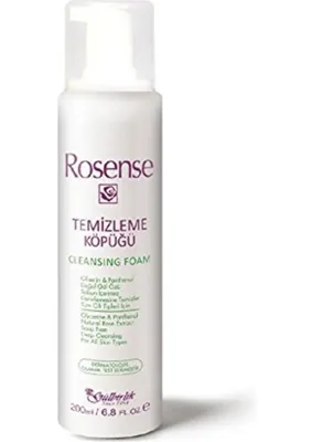 Rosense Gül Özlü Yüz Temizleme Köpüğü -Derinlemesine Temizlik, 200 ml