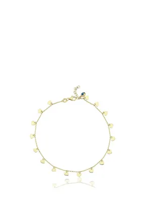 Hamza Yılmaz Jewelry Heart 14 Ayar Altın Kadın Halhal