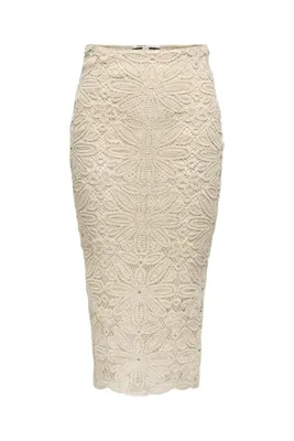 ONLY ONLALBERTE MW LONG SKIRT WVN Kadın Mor Etek - 15344887