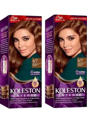WELLA Koleston Tüp Saç Boyası 6/7 Çikolata Kahve 2Adet+Oksidan 20 Volume 2Adet+Fırça+Pratik Boya Kabı