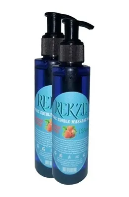 Kostore Hintohu Rekze Erkeklere Kadınlara Özel Çilek Aromalı Masaj Yağı Pure Edible Strawberry Flavor Massage Oil 125ml 2 Adet