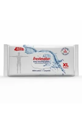 Freshmaker Vücut Temizleme Havlusu Kapaklı 60'lı (12'li Paket)