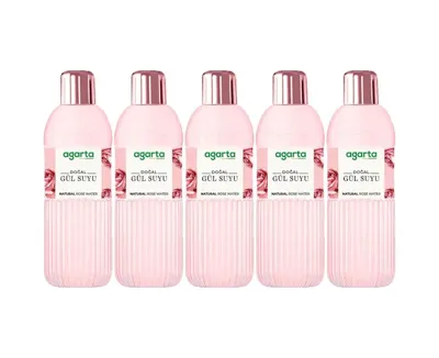 Agarta Doğal Gül Suyu 400ml 5 Li Set