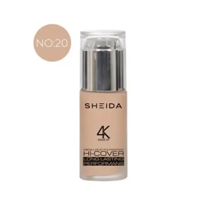 Sheida Maksimum Kapatıcı SPF15 Sıvı Likit Fondöten 40 ml - No:20 Suya Dayanıklı Doğal Mat Görünüm