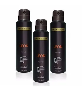 FREE LOVE Leon Erkek Deodorant 150 Ml 3 Adet