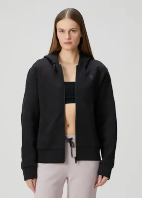 On Focus Tech Siyah Kapüşonlu Sweatshirt