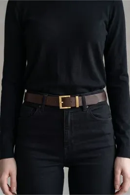 Kemerix %100 Hakiki Deri Kadın Takım Tokalı Kemer 2.8 cm jean kemeri pantolon kemeri