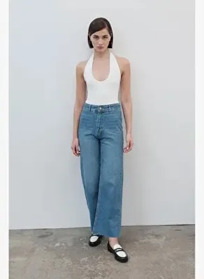 Vatkalı Flared crop jean - Limited edition