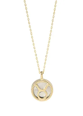 Hems Jewellery Sedef Boğa Burcu 14 Ayar Altın Kadın Kolye