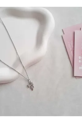 bijoux uniques Çelik Taşlı Kurdele Kolye