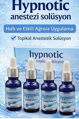 ellea Hypnotic Acı Azaltıcı Kalıcı Makyaj Dövme Lazer Solüsyonu 20 Ml 4 Adet Şeffaf 0