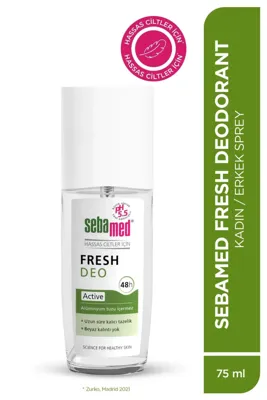 Sebamed Fresh Activa Ferahlık Deo 75 ml Hassas Ciltler Için Aluminyumsuz 48 Saat Koruma