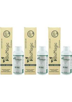 BioMagic Organik Amonyaksız Saç Boyası (Karamel-7.03)+Oksidan (3 Adet)