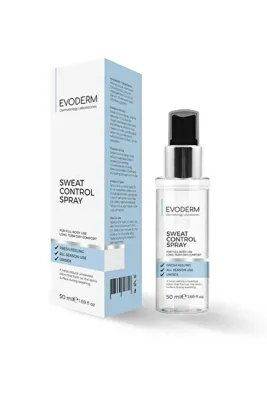 Evoderm Sweat Control Spray 50 ml Ter Kontrolü ve Koku Karşıtı Sprey | Unisex