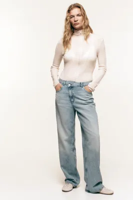 H&M Straight Leg High Waist Jeans