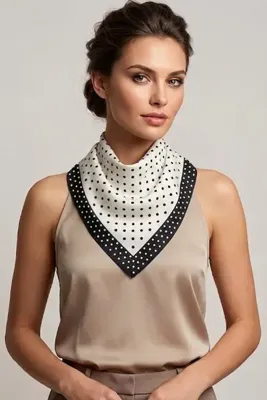 Ritagarcia Çok Amaçlı Desenli Bandana - Saç, Boyun, Çanta ve Bilek Aksesuarı Fular