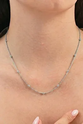 Söğütlü Silver 925 Ayar Gümüş Zincir Rodyum Kaplama Gold İtalyan Hepsi Top Top Zincir Kolye SGTL13316RODAJ